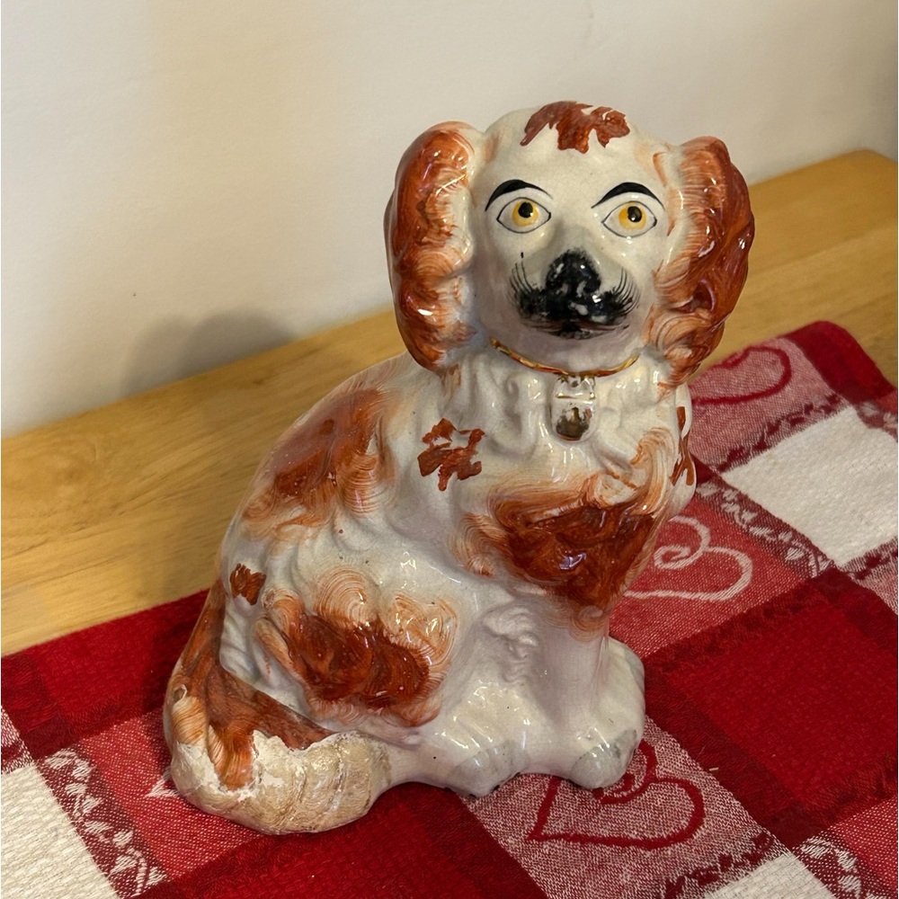 Vintage Russett Staffordshire Spaniel Dog Statue. - Picture 6 of 8